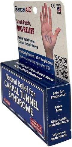 Carpal Tunnel Syndrome Relief - Self Adhesive Support for Relief (Large 10PC) in Saudi Arabia