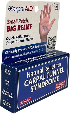Carpal Tunnel Syndrome Relief - Self Adhesive Support for Relief (Large 10PC) in Saudi Arabia