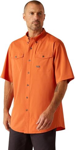 Ariat Men's Rebar Made Tough Venttek Durastretch Work Shirt in Saudi Arabia