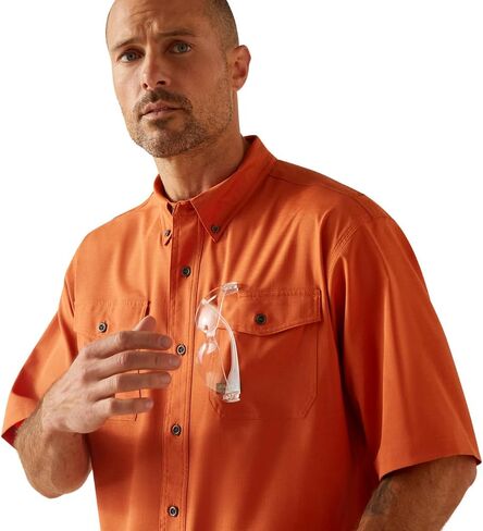 Ariat Men's Rebar Made Tough Venttek Durastretch Work Shirt in Saudi Arabia