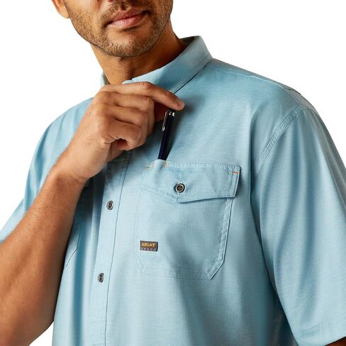Ariat Men's Rebar Made Tough Venttek Durastretch Work Shirt in Saudi Arabia