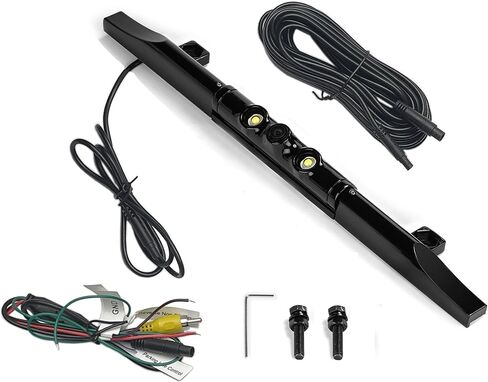 BOYO VTL425LTJ - Ultra Slim Bar-Type License Plate Backup Camera with Active Parking Lines and LED Lights (Black) in Saudi Arabia