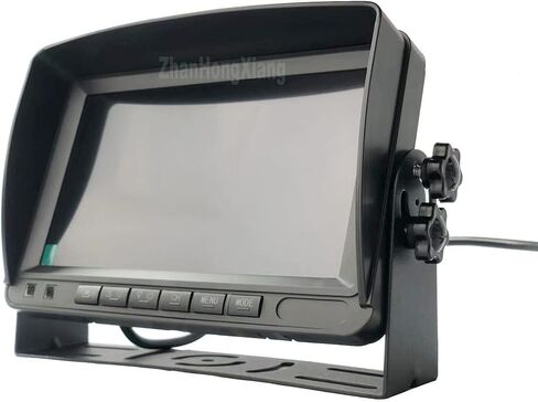 AHD 1080P RV كاميرا احتياطية 7 بوصة نظام مراقبة DVR 12V/24V، IP69 مقاوم للماء IR عكس كاميرا الرؤية الخلفية مع كابل 4 دبوس 15 متر لشاحنة نصف حافلة مقطورة العربة العجلة الخامسة in Saudi Arabia