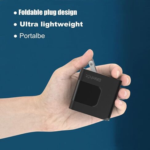 شاحن USB C PD لجهاز iPhone 15 Series iPad MacBook، شاحن حائط Sunshot 65W Max GaN USB-C بمنفذين (12W USB A + 45W USB C) مع توصيل الطاقة لأجهزة الكمبيوتر المحمولة والهواتف اللوحية والعديد من الأجهزة الأخرى. in Kuwait