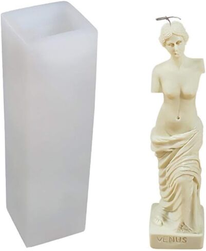 3D Silicone Candle Mold, Venus Goddess Portrait Ancient Roman Venus Resin Mold Handmade Decorating Silicone Mold for Candle Soap Resin Jewelry Making DIY Crafts Arts Decoration (2) in Saudi Arabia
