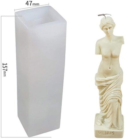 3D Silicone Candle Mold, Venus Goddess Portrait Ancient Roman Venus Resin Mold Handmade Decorating Silicone Mold for Candle Soap Resin Jewelry Making DIY Crafts Arts Decoration (2) in Saudi Arabia