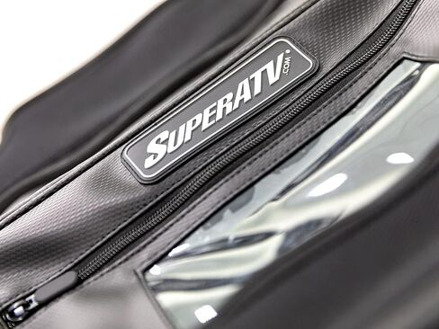 SuperATV UTV Water-Resistant Overhead Storage Bag for Can-Am Maverick X3 (See Fitment) - 2 compartments | 12" x 14" and 11" x 14" | Clear Phone Window | Easily Installs with Velcro Straps in Saudi Arabia