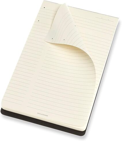 Moleskine Professional Pad, Medium/college Rule, Black Cover, 96 Ivory 8.5 X 11 Sheets in Saudi Arabia