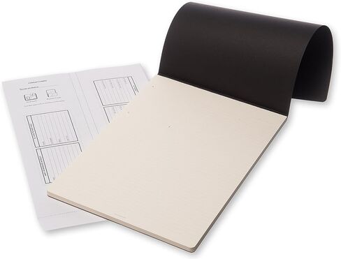 Moleskine Professional Pad, Medium/college Rule, Black Cover, 96 Ivory 8.5 X 11 Sheets in Saudi Arabia
