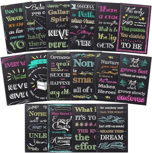 EOOUT 32pcs Inspirational Notepads Mini Journals Bulk, 3.5" x 5.5", 32 Pages Motivational Pocket Notebooks, Funny Notepads with 16 Styles for Kids, School or Coworkers Gifts in Saudi Arabia
