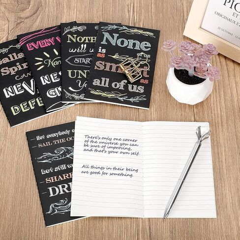 EOOUT 32pcs Inspirational Notepads Mini Journals Bulk, 3.5" x 5.5", 32 Pages Motivational Pocket Notebooks, Funny Notepads with 16 Styles for Kids, School or Coworkers Gifts in Saudi Arabia