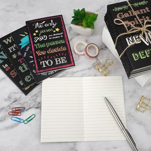 EOOUT 32pcs Inspirational Notepads Mini Journals Bulk, 3.5" x 5.5", 32 Pages Motivational Pocket Notebooks, Funny Notepads with 16 Styles for Kids, School or Coworkers Gifts in Saudi Arabia