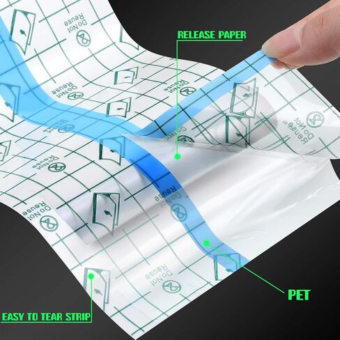 5 Rolls Waterproof Bandage Transparent Stretch Adhesive Bandage Tape Shower Protector Clear Dressing Film for Swimming Showering Tattoos, 5 Sizes in Saudi Arabia