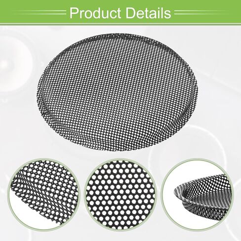 ACROPIX Universal 4.5 Inch Speaker Grills Mesh for Audio Subwoofer 118x124x9mm Grille without Frame Black - Pack of 2 in Saudi Arabia