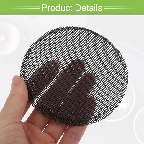 ACROPIX Universal 4.5 Inch Speaker Grills Mesh for Audio Subwoofer 118x124x9mm Grille without Frame Black - Pack of 2 in Saudi Arabia