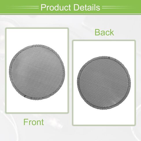 ACROPIX Universal 4.5 Inch Speaker Grills Mesh for Audio Subwoofer 118x124x9mm Grille without Frame Black - Pack of 2 in Saudi Arabia