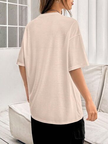 COZYEASE Women's Graphic Tees Short Sleeve Oversized T Shirt Loose Fit Casual Summer Tee Tops in Saudi Arabia