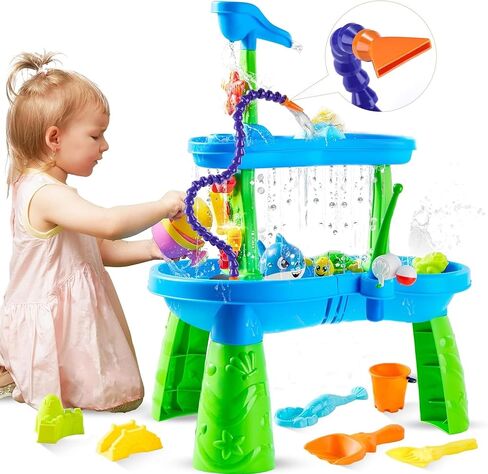 Water Table Pump- ETL Certified Power Cable Kids -Water Table Accessories -Fun (Summer-Outdoor) Splash Water Game Toys for Kids in Kuwait