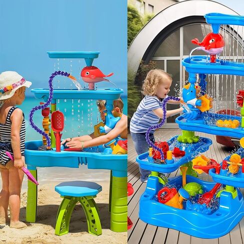 Water Table Pump- ETL Certified Power Cable Kids -Water Table Accessories -Fun (Summer-Outdoor) Splash Water Game Toys for Kids in Kuwait