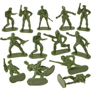 144 Pieces Toy Soldiers Multiple Poses for Boys Plastic Army Men Action Figures Detailed and Balanced Mini Army Men Military Themed Parties Perfect for Pretend Play Cake Decorations