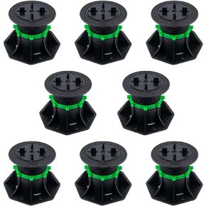 24Pack Adjustable Plastic Pedestal Paver,Floor Slate Support Floor Lift,Deck Support Floor Raising (Unilateral keel Slot)