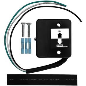 3-Wire Liftgate Control Switch Kit, Super Switch Tuck Under Replaces for OEM part numbers 80001431, 80000429, 80000425, 3-wire Toggle Start Switch, 8" Leads, Universal
