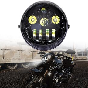 VRod LED Projection Headlight，Motorcycle Full LED Front Lamp Fit for Harley V-Rod Muscle VRod VRSCA VRSCF Street Rod 2002-2016 Models