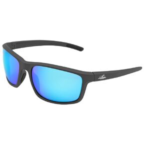 Bullhead Safety Crevalle Safety Glasses, Anti-Fog and Scratch Resistant, Precision Lens with UV Protection, Comfortable and Lightweight, Blue Mirror Lens and Matte Gray Full-Frame, One Size