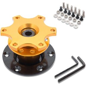 MASO Universal Quick Release Adapter Snap Off Steering Wheel Boss Hub Race/Rally/Motorsport (Black)
