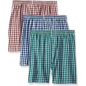 Munsingwear Men's 3 Pack Cotton Woven Assorted Boxers