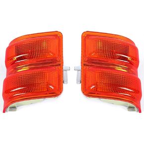 Kojem LED Mirror Turn Signal Light Side Marker Lamps Compatible with 2008-2016 Ford F-250 F-350 Super Duty Replacement for FO2570102 7C3Z13776A 7C3Z13776B-PFM (Amber Lens+Silver Housing) Pair