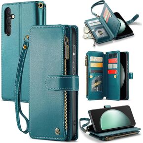 CaseMe for Samsung Galaxy S23 FE Wallet Case with Card Holder, Case for Samsung S23 FE with RFID Blocking for Women Men, Durable Kickstand Shockproof for Galaxy S23 FE Phone Case, Black