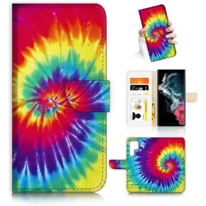 for Samsung S22 Ultra, Samsung Galaxy S22 Ultra, Art Designed Flip Wallet Style Cover Case Flower Butterfly Painting Full Body Protection AD003 (#24886 Purple Rose Flower s22u)