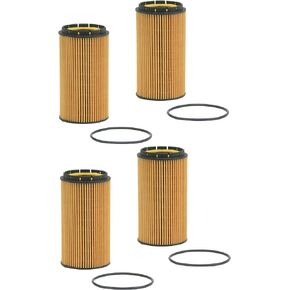 4 Pack of BAIZHIHUA EO-31980 Oil Filter Replaces 07C115562E, HU 8010 Z Fits 2004-2019 Bentley Continental Flying Spur GTC-GT Coupe, Volkswagen Phaeton, Audi A8 Quattro, all with 6.0L W12 Engine