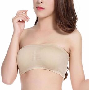 Seamless Bandeau Bra Boob Tube Bra Strapless Stretch