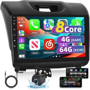 Car Radio for Isuzu D-MAX 2015-2018 MU-X 2015-2017 with Wireless Carplay & Android Auto - 8 Core Android 13 2+64G - 9 Inch Touchscreen Radio with WiFi & 32EQ DSP + AHD Rear View Camera in Saudi Arabia