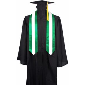 Nigeria Flag Graduation Stole Sash, Nigeria Flag Graduation Shawl Sash Stole Wraps Scarf For International Study Pride Women Men