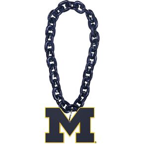 Aminco Michigan Wolverines NCAA Fan Chain, Navy