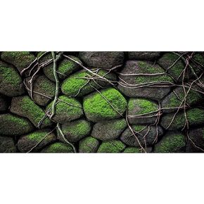 AWERT 36x18 inches Stone Aquarium Background Rock Fish Tank Background Rocky Terrarium Background Vinyl