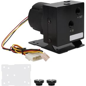 VBESTLIFE Computer Cooler Pump, PU-MP-M18W DC 12V 1.8A 1200L/H Flow Integrated Water Cooling Water Pump with Bracket, Support Temperature Control