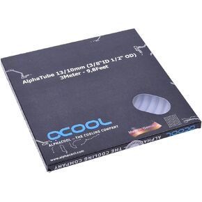 Alphacool 18418 tubing AlphaTube HF 13/10 (3/8"ID) - UV blue transparent 3m Retailbox Water cooling Tubing