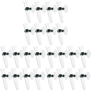 24 Pcs Floral Water Tubes Flower Buckle Storage Sucker Long Stem Car Decor Vase Floral Water Tubes with Cup Flower Tubes Water Storage Plant