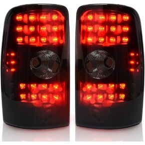 AUTOSAVER88 LED Tail Lights Compatible with 2001-2006 Chevy Suburban 02-06 Tahoe, Tail Lamps for GMC Yukon 2002-2006 (Smoke Lens Replacement Assembly DO NOT FIT BARN DOOR MODELS)