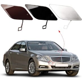 Front Bumper Tow Hook Cover Towing Eye Cap Fit for Mercedes Benz E-Class W212 E300 E350 E400 E550 2010 2011 2012 2013 2128850126 A2128850126 (Black, Right Passenger Side) Xinpinsai