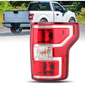 Driver Side Tail Light Assembly Compatible with Ford F-150 2018-2020 With Bulb and Harness Left Tail Lamp