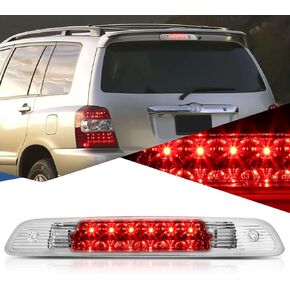 Auto Dynasty Rear High Mount Red Housing LED 3rd Third Brake Light Stop Lamp Compatible with Toyota Highlander 01-03