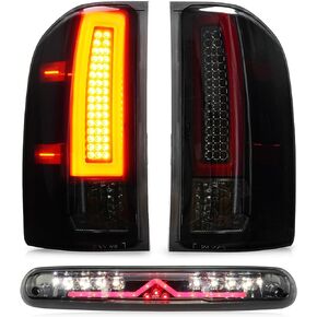 ضوء خلفي + مصباح شحن الفرامل الثالث لسيارة Chevy Silverado 1500 07-13، 2500HD & 3500HD 07-14، GMC Sierra 3500HD 08-14، مصباح إيقاف خلفي عالي التثبيت، GM2800207 GM2801207