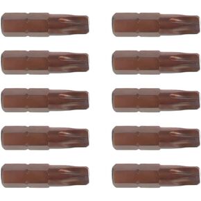 Utoolmart Y-shape Head Drill Bit 25mm Total Length 1/4 Inch Hex Shank Magnetic Screwdriver Bit Set Redness Surface For Home Improvement Power Hand Tools 3pcs