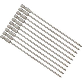 PH1 Phillips Cross Screwdriver Bits 1/4 Hex Shank 4mm Dia Magnetic Phillips Head Screwdriver Bits 5.9-inch Length -10pcs