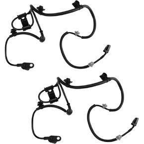 TRQ Rear ABS Wheel Speed Sensor Set Compatible with 2007-2019 Hyundai 2011-2015 Kia